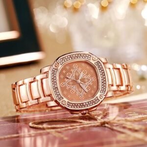 Signature Luxury Diamonds Fashion Pattern Women's Watch