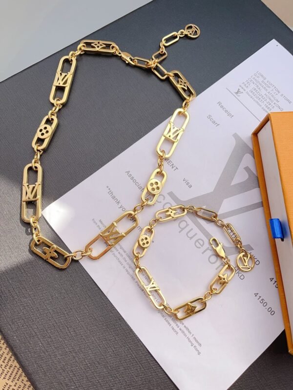 Fashion Gold My Chain Necklace Bracelet - Image 2