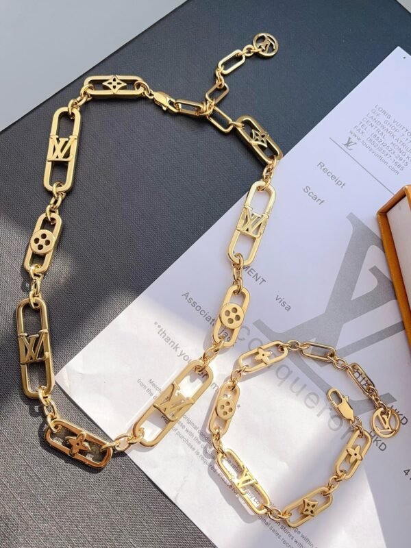Fashion Gold My Chain Necklace Bracelet - Image 3