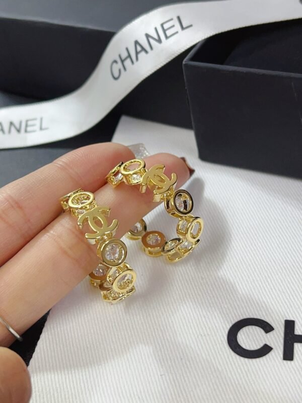 Fashion Gold Metal Hoop Earring - Image 3