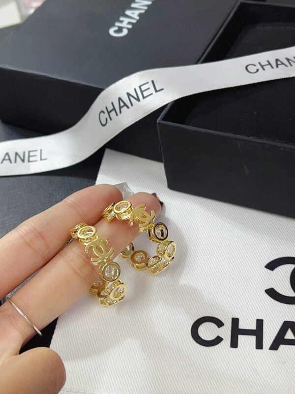 Fashion Gold Metal Hoop Earring - Image 4
