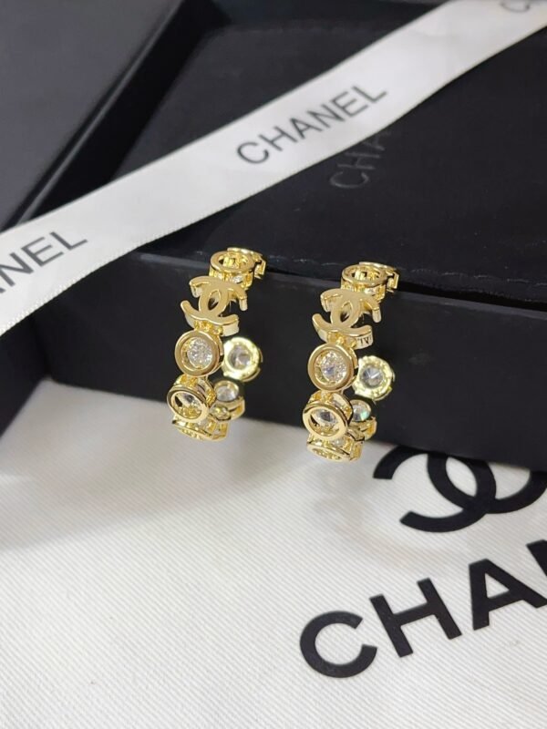 Fashion Gold Metal Hoop Earring - Image 2
