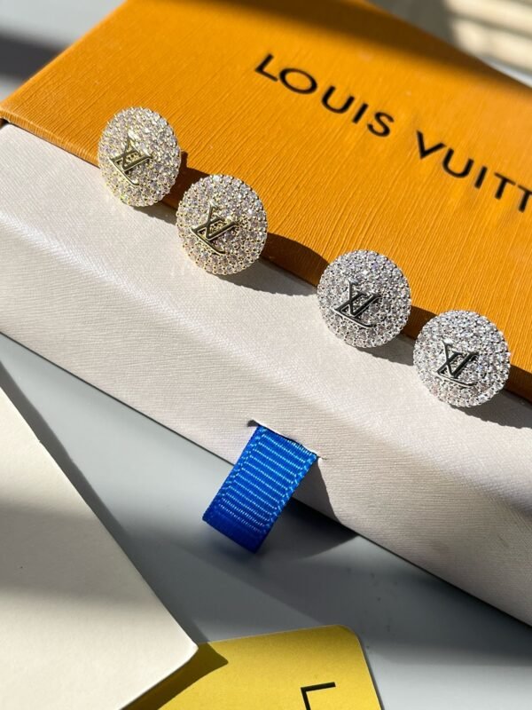 Fashion Metal Silver Gold Rhinestone Earring - Image 2