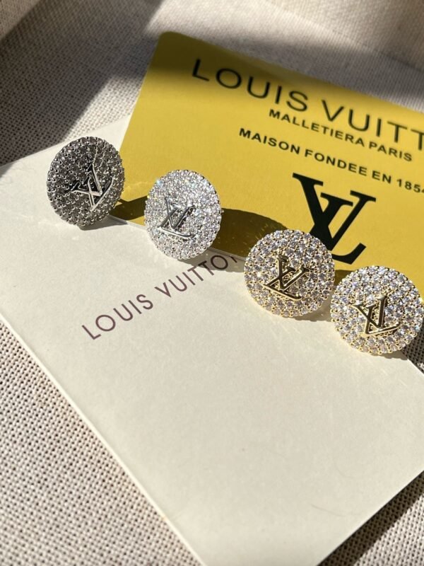 Fashion Metal Silver Gold Rhinestone Earring - Image 3