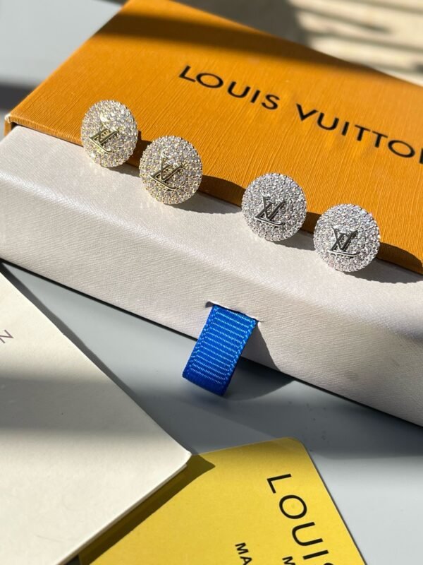 Fashion Metal Silver Gold Rhinestone Earring - Image 4