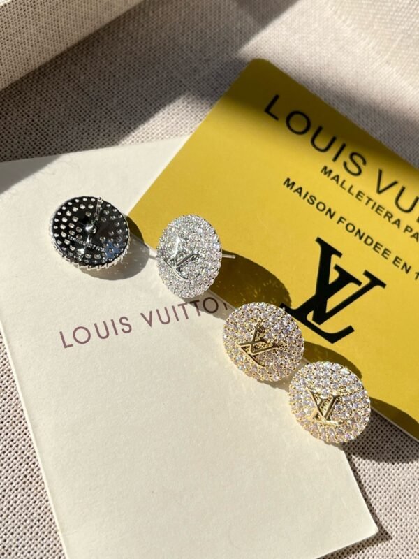 Fashion Metal Silver Gold Rhinestone Earring - Image 5