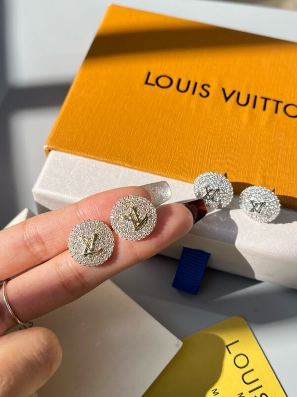 Fashion Metal Silver Gold Rhinestone Earring - Image 6