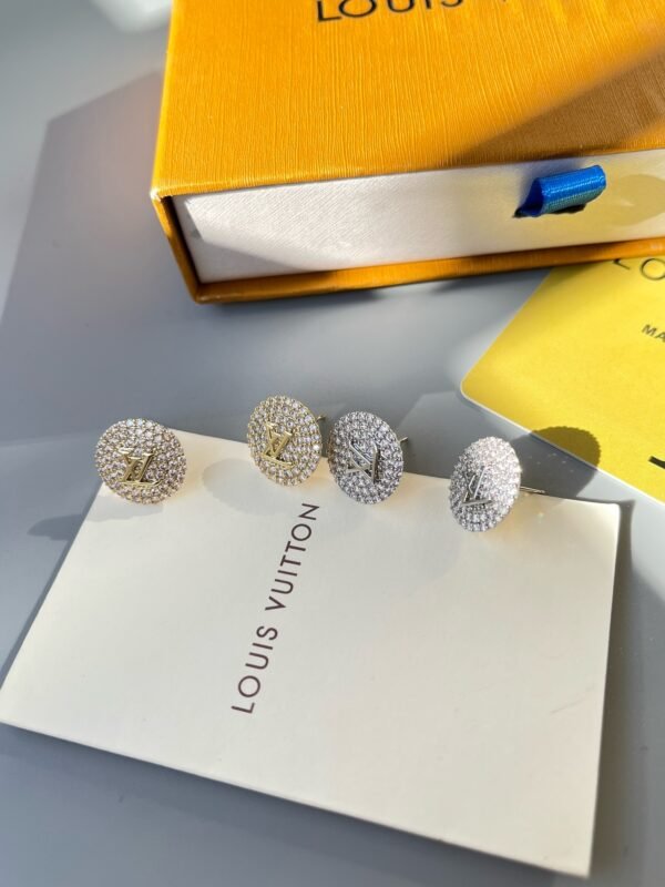 Fashion Metal Silver Gold Rhinestone Earring - Image 9