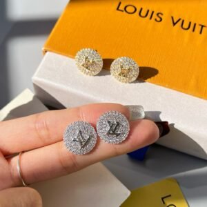 Fashion Metal Silver Gold Rhinestone Earring