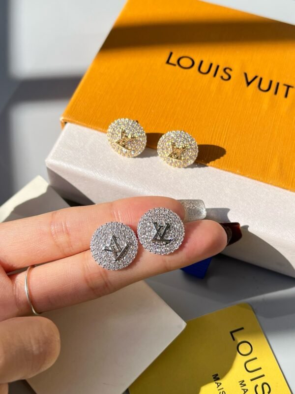 Fashion Metal Silver Gold Rhinestone Earring