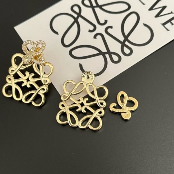 L Pavé Anagram Stud Earring - Image 2