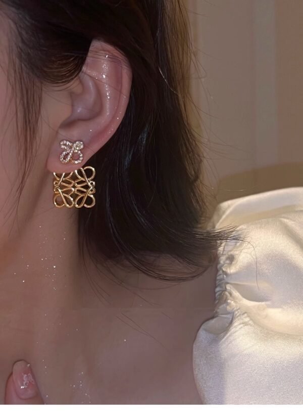 L Pavé Anagram Stud Earring - Image 4