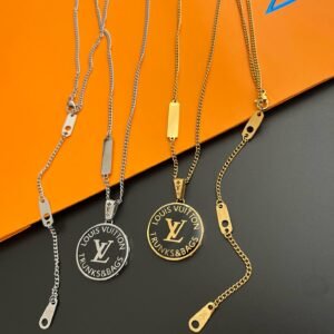 Silver Gold Award Pendant Necklace