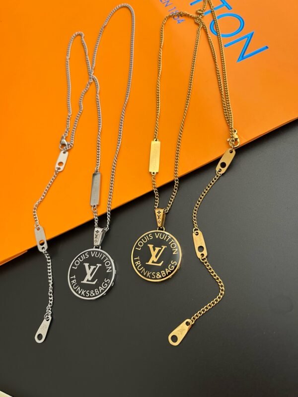 Silver Gold Award Pendant Necklace