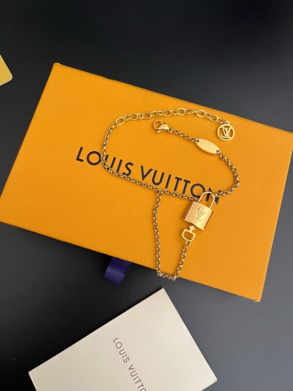 Gold Padlock Bracelet - Image 8