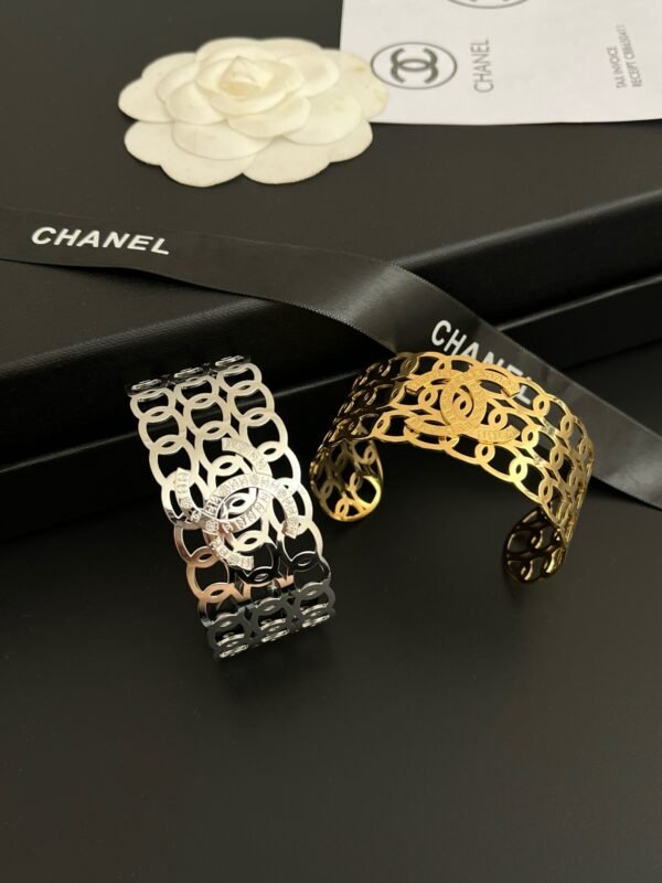 Gold Silver Plated Bangle Bracelet - Image 3