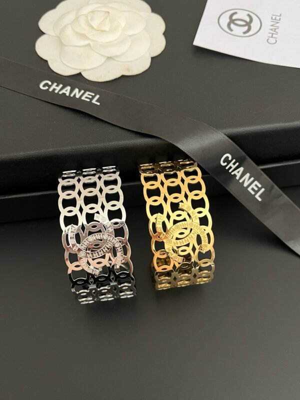 Gold Silver Plated Bangle Bracelet - Image 6