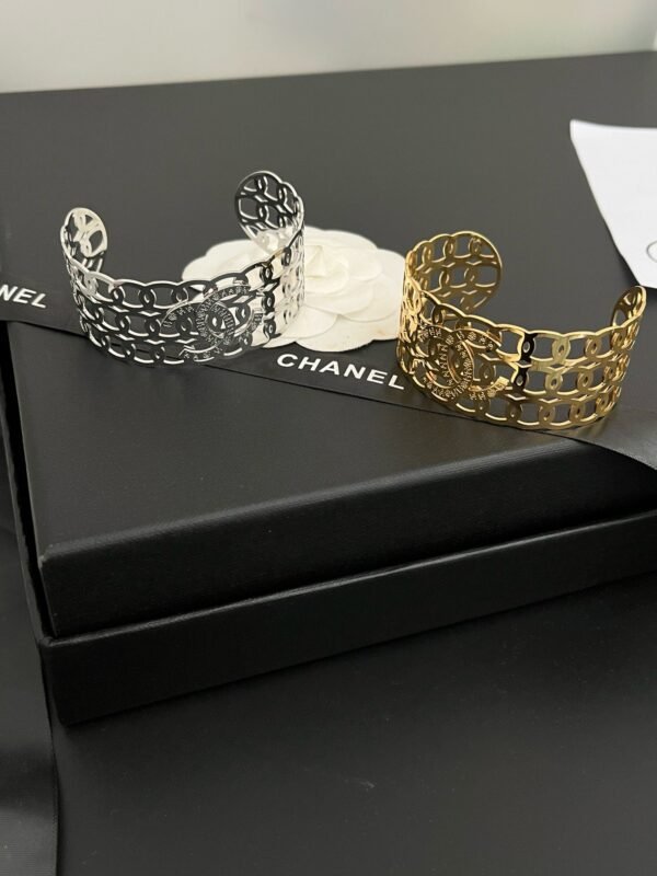 Gold Silver Plated Bangle Bracelet - Image 5