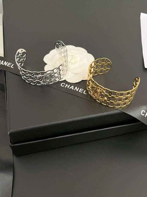 Gold Silver Plated Bangle Bracelet - Image 8