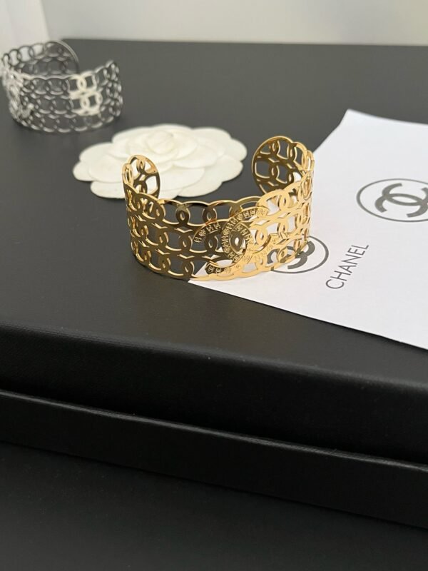 Gold Silver Plated Bangle Bracelet - Image 10