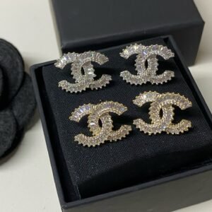 Gold Silver Diamonds Earring