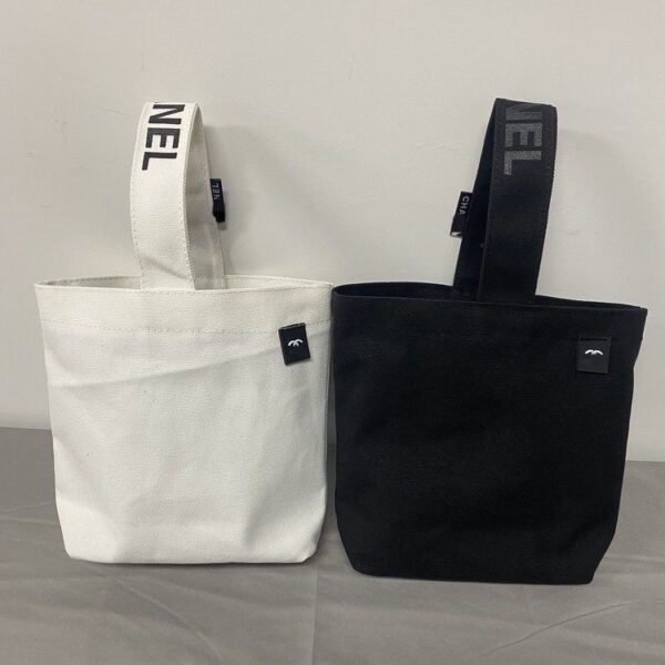 Black White Hand Carry Women's Fashion Bag - Image 5